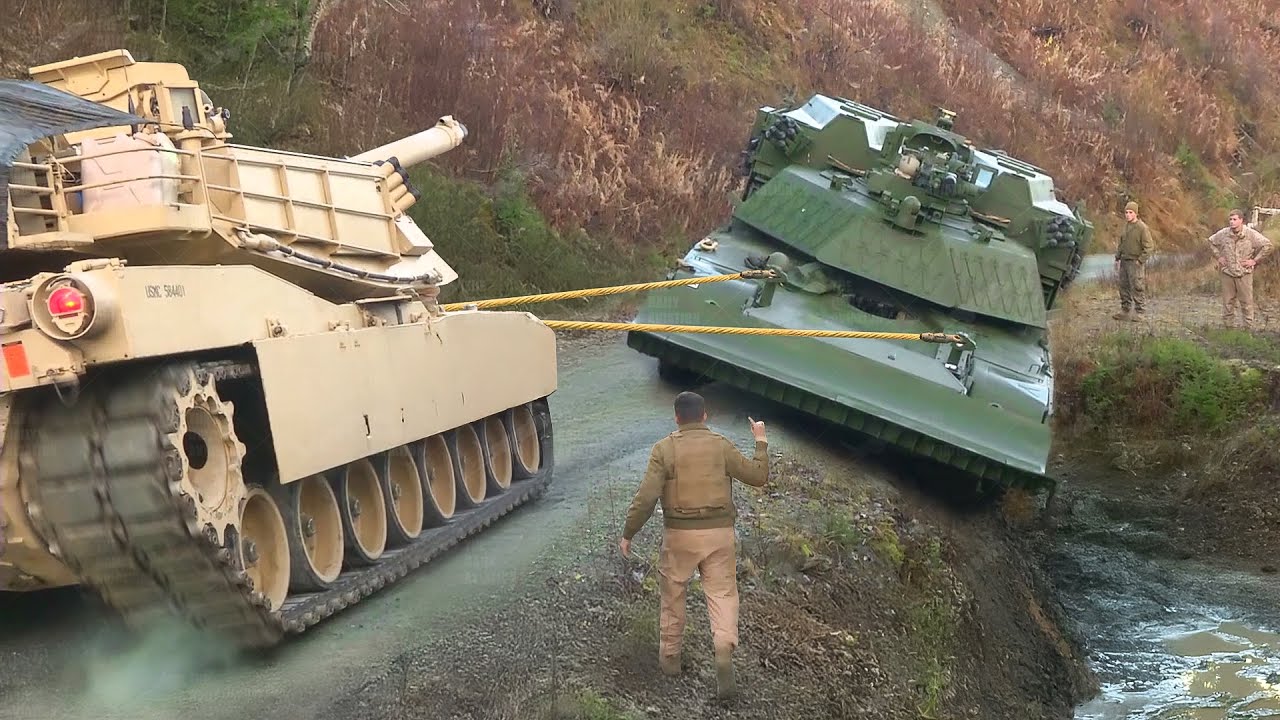 Consequences of an inexperienced driver crashing a 70-ton US tank into ...