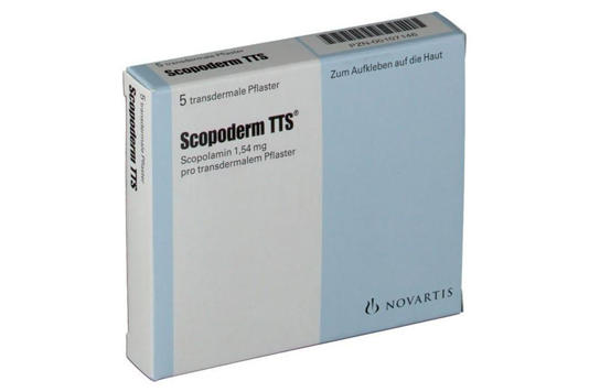 Hyoscine hydrobromide is sold in patch form under the brand name Scopoderm (Supplied)