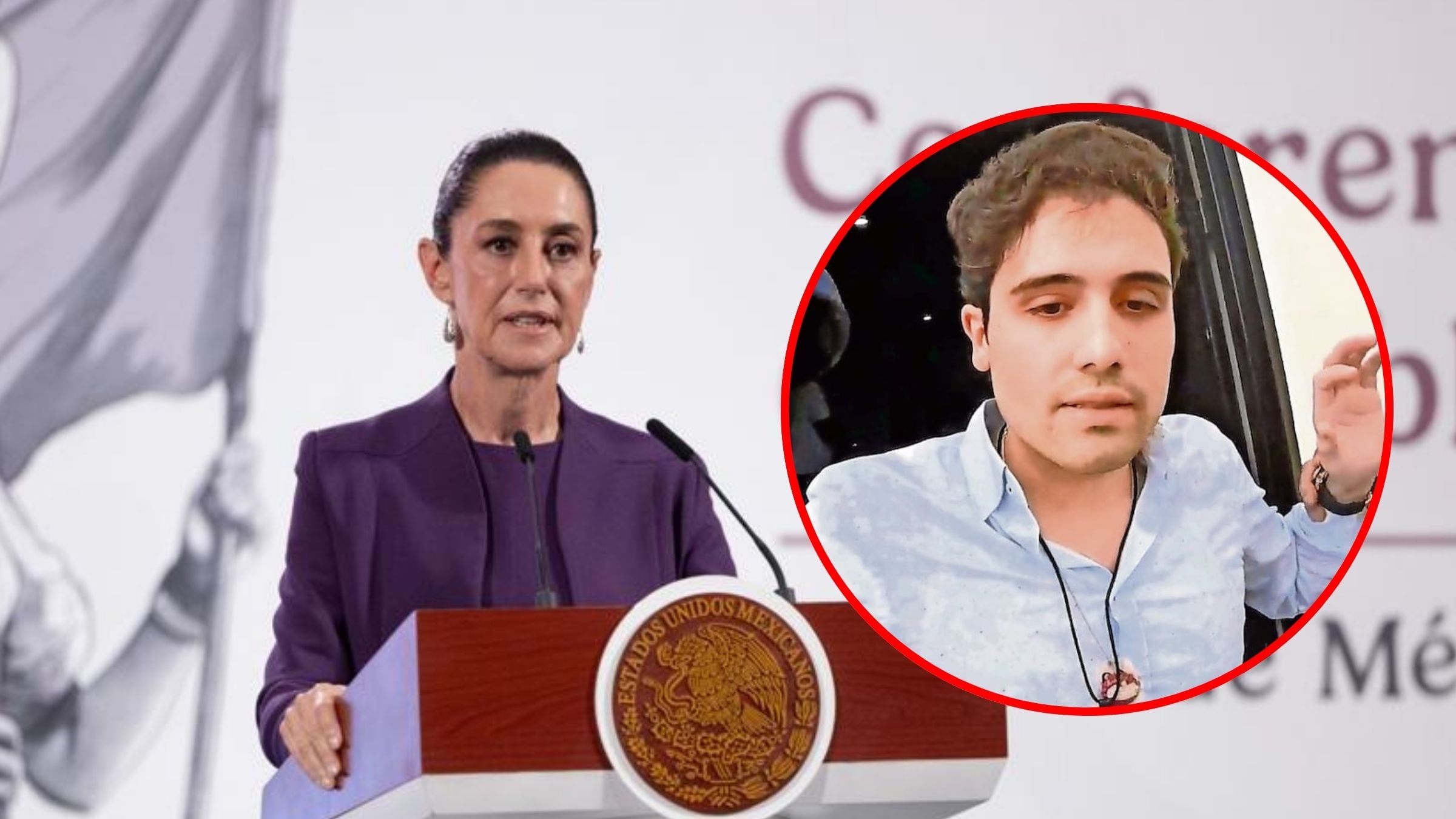 Claudia sheinbaum hablando sobre el caso de Ovidio Guzmán en Estados Unidos