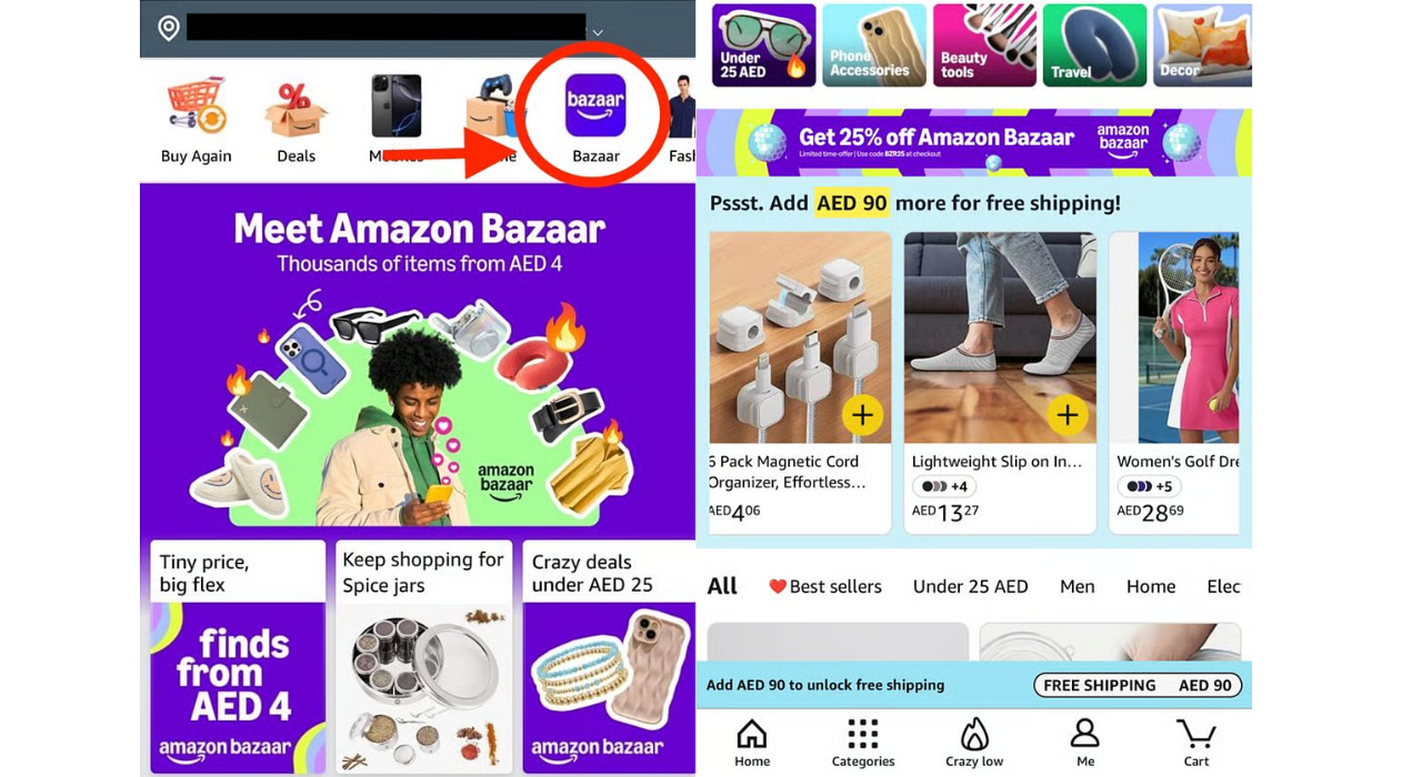 Amazon Bazaar launches in the UAE: 15-min deliveries, Dh1 deals, and ...