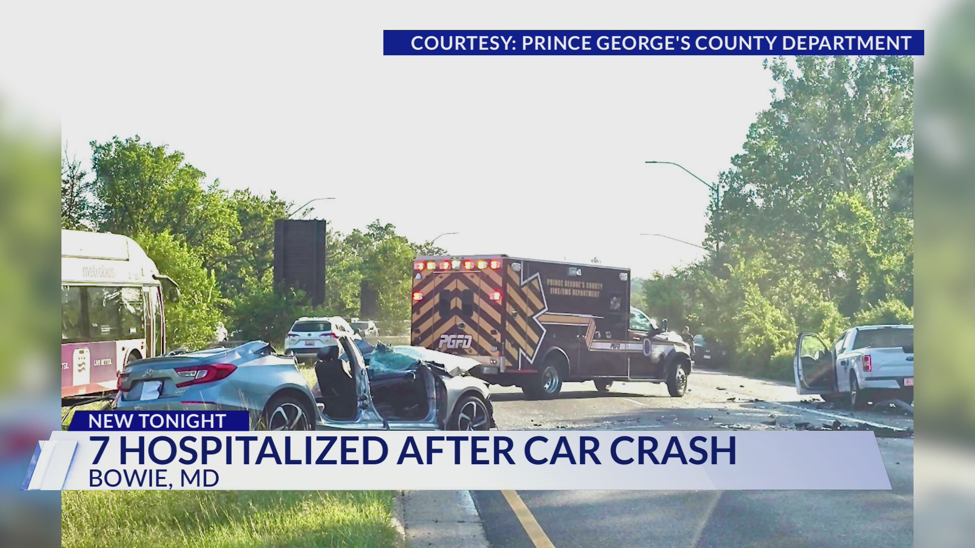 7 Hospitalized After Crash In Prince George S County Officials Say