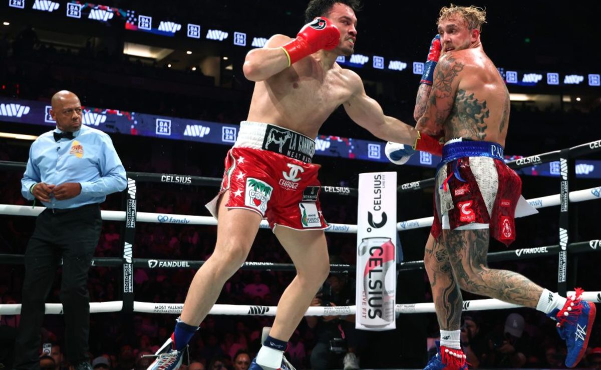 Julio Cesar Chavez Jr en el combate ante Jake Paul en California. (Getty Images)