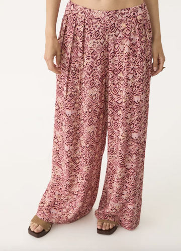 Die luftige, mittellange Palazzo-Hose