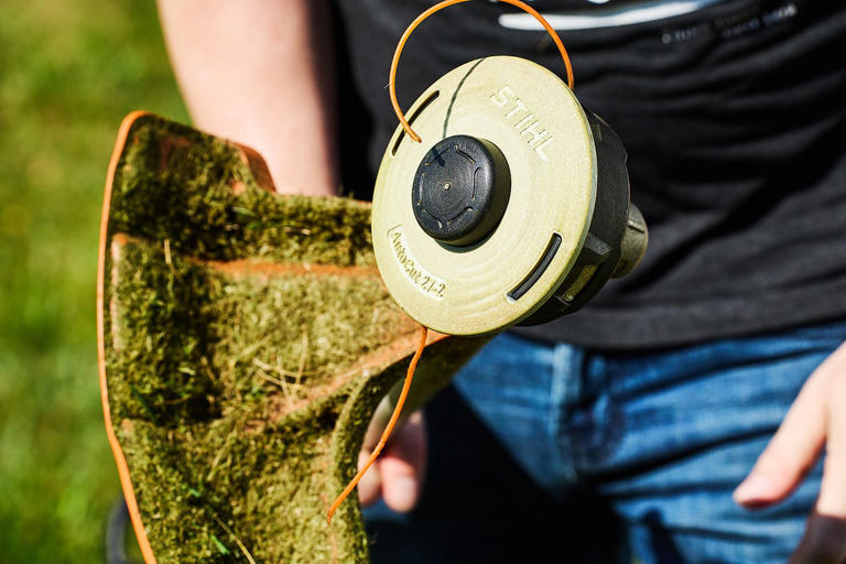 Tackle tricky spots your lawn mower can't get to with a string trimmer ...