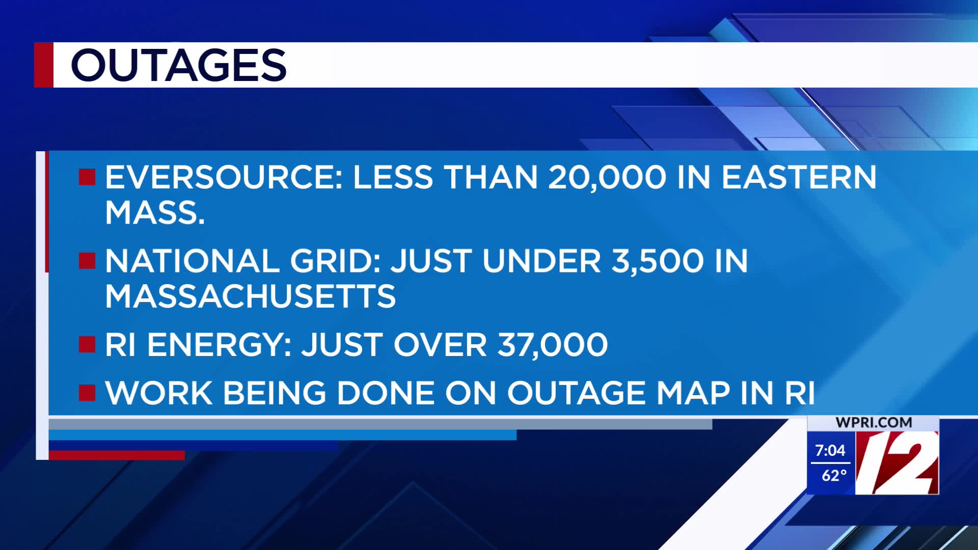 More Than 37,000 RI Energy Customers Without Power 