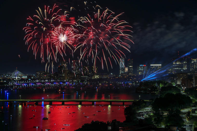 best place watch 4th july fireworks boston