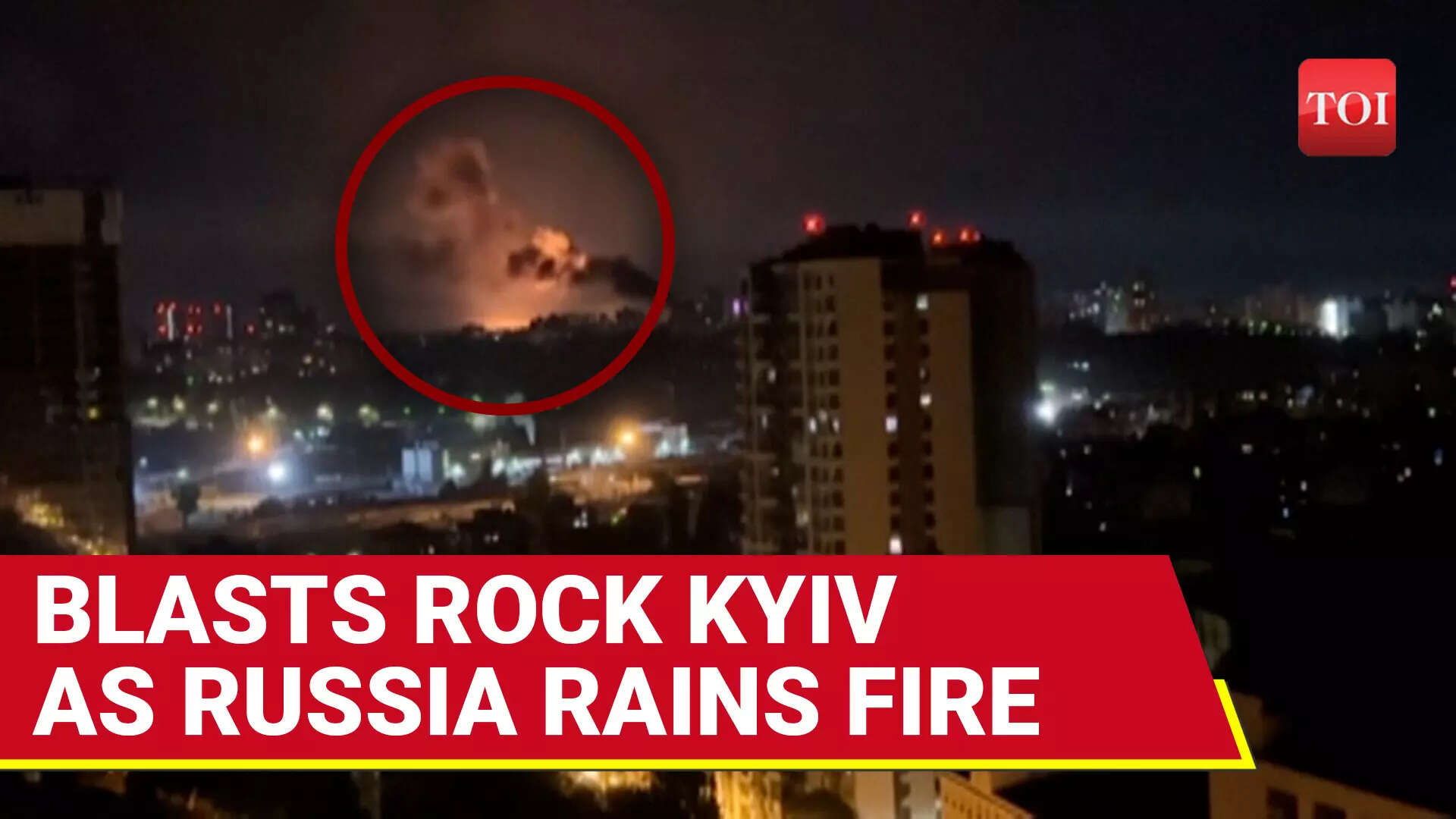 Watch: Explosions Rock Kyiv As Russia Launches Heavy Air Attack With ...