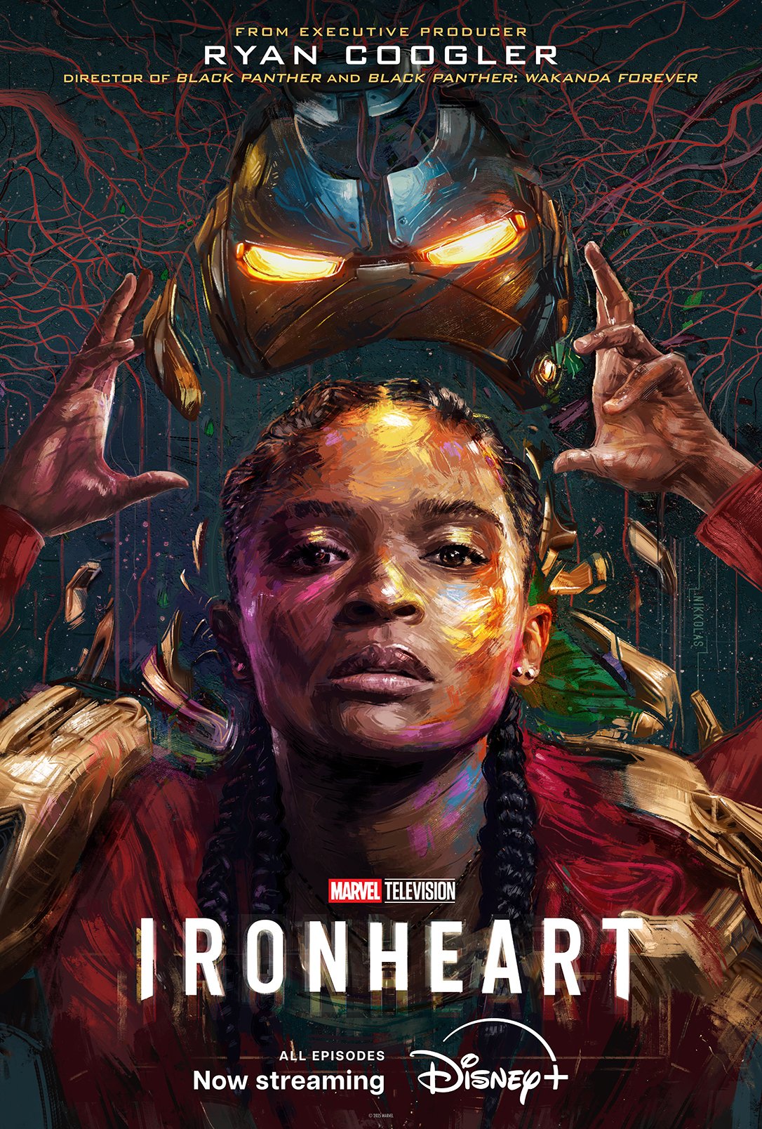 Goodbye floating heads, Marvel's new Ironheart poster is a work of art