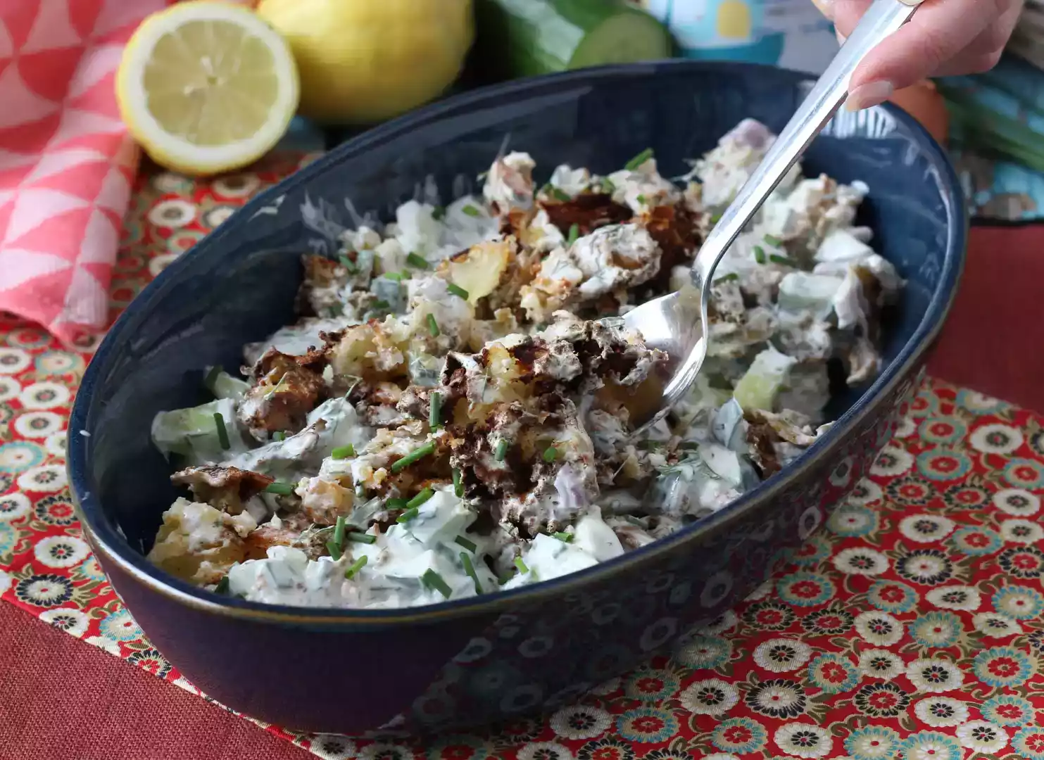 Salade de et pommes de terre croustillantes — free download