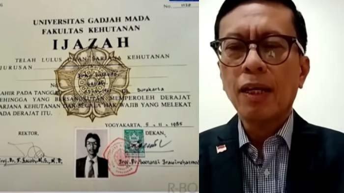 POLEMIK IJAZAH JOKOWI - Tangkapan layar ijazah Jokowi. Akhirnya terbongkar misteri sosok Widodo yang disebut-sebut cetak ijazah Jokowi di Pasar Pramuka. Tim kampanye Jokowi 2012, Andi Azwan (kanan) buka suara bongkar fakta sebenarnya. (kolase Youtube inews tv) (kolase Youtube inews tv)