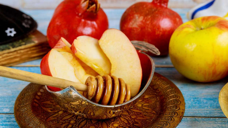 Manzana con miel