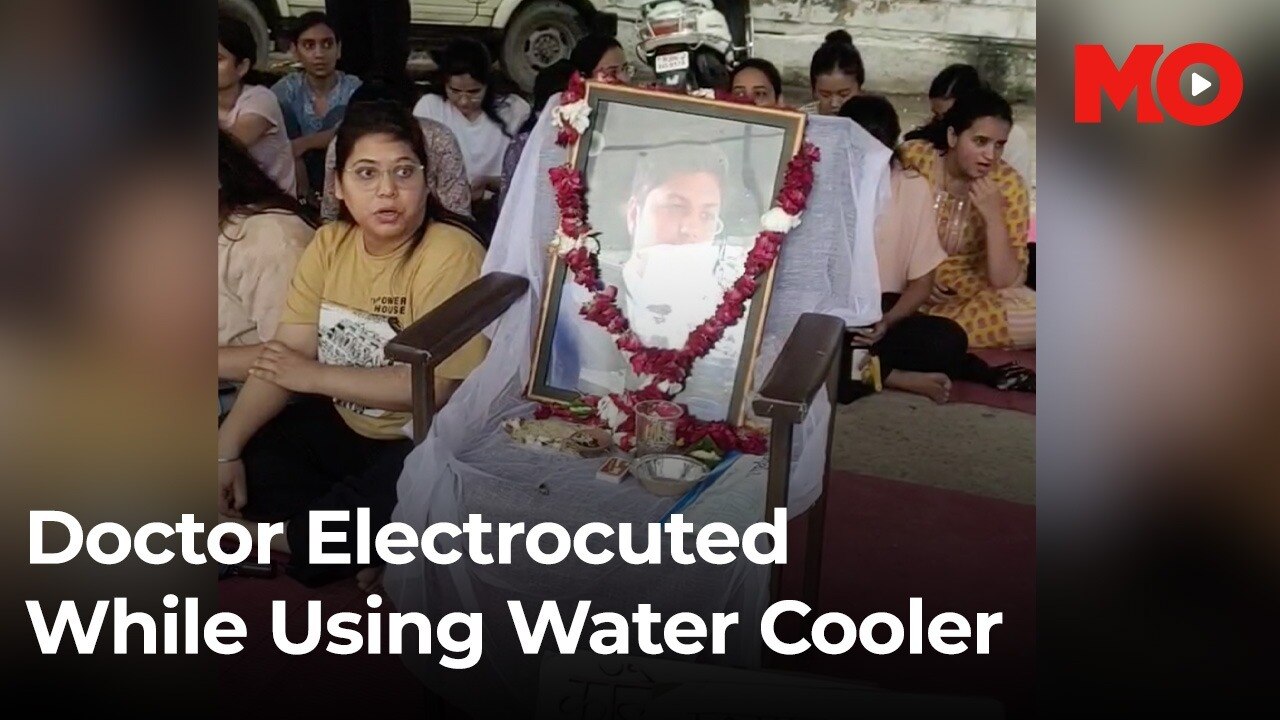 Doctor electrocuted while using water cooler