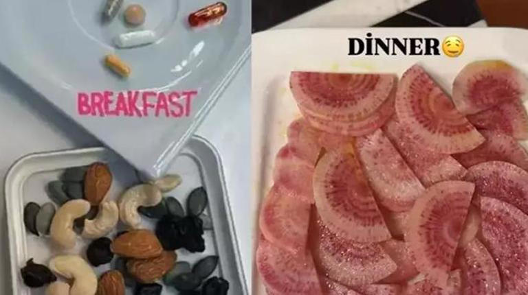 Çağla Şikel'in yumrukları konuştu! Önce spor yaptı sonra pide yedi