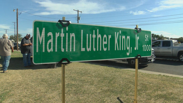 City of Odessa unveils new Martin Luther King Jr Street sign