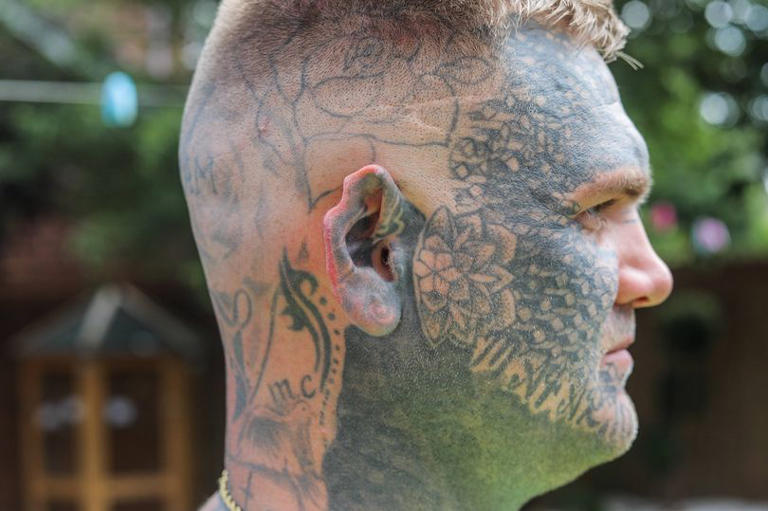 Dad kicked out of Dubai over face tattoos