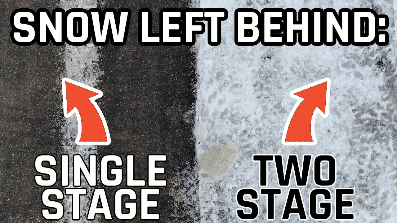 Snow Blowers When Is Single Stage Better Than 2 Stage? 