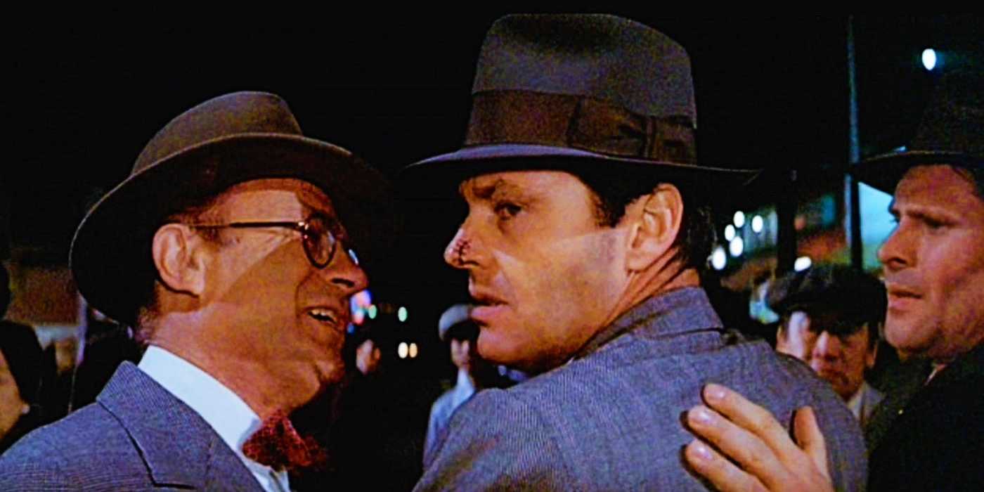 Jake looks on in the ending of Chinatown