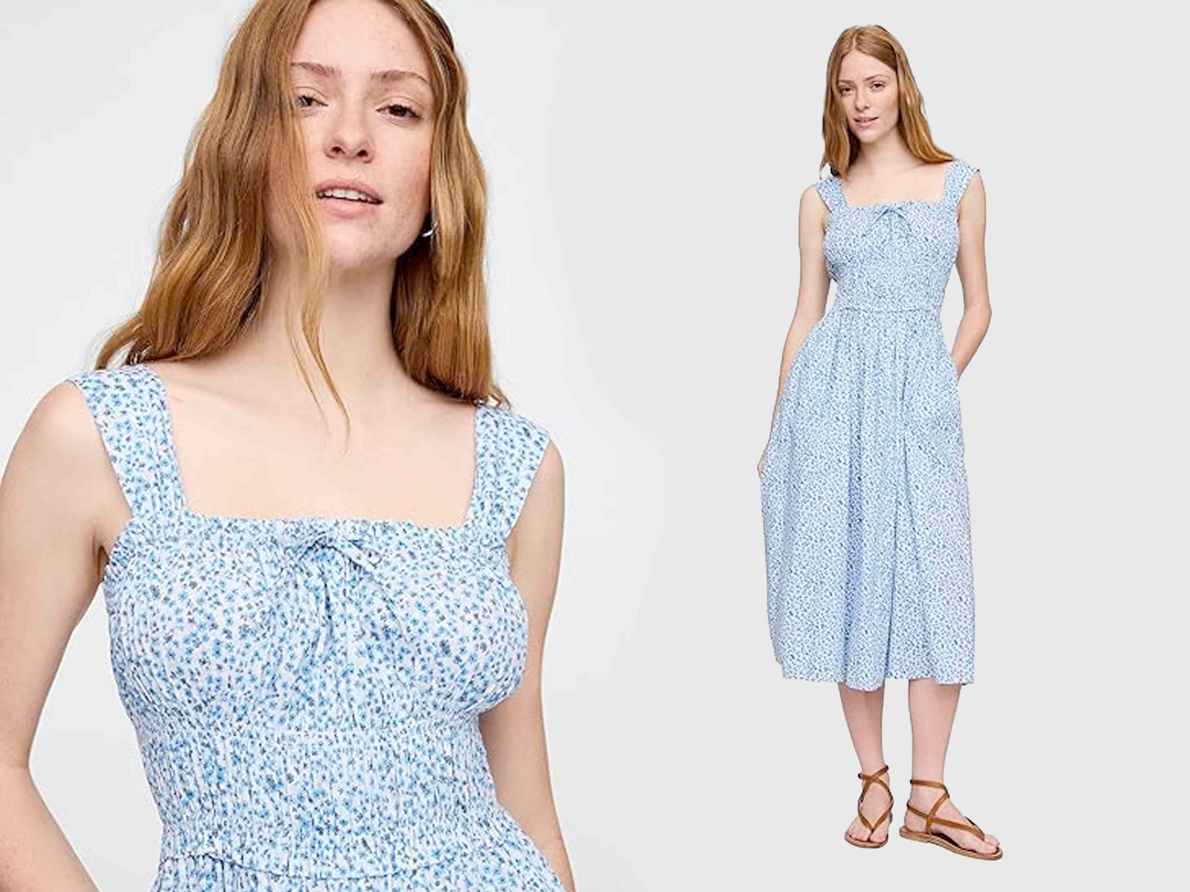 sachin and babi light blue dress 11 Petite Summer Dresses Under $50 at Amazon main image 1