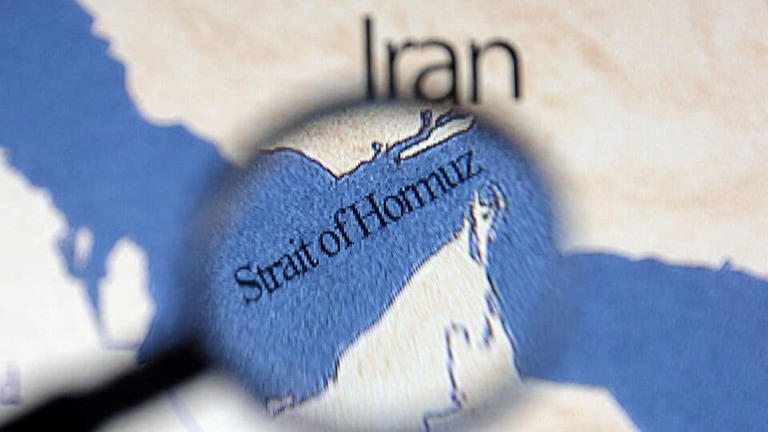 A map showing the Strait of Hormuz and Iran is seen in this illustration taken June 22, 2025. (Image: Reuters)