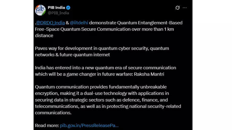 End of cybercrime? How ISRO and DRDO are building India’s unhackable quantum network
