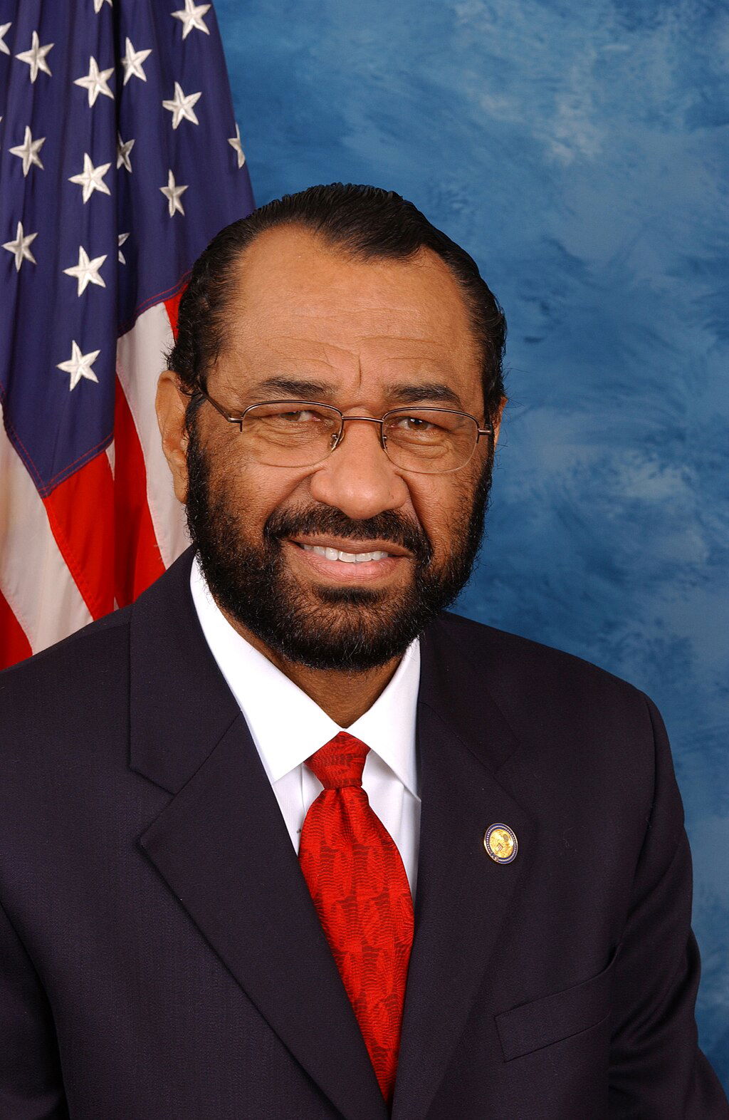 Rep. Al Green stands on business behind viral SOTU sign, saying Trump ...