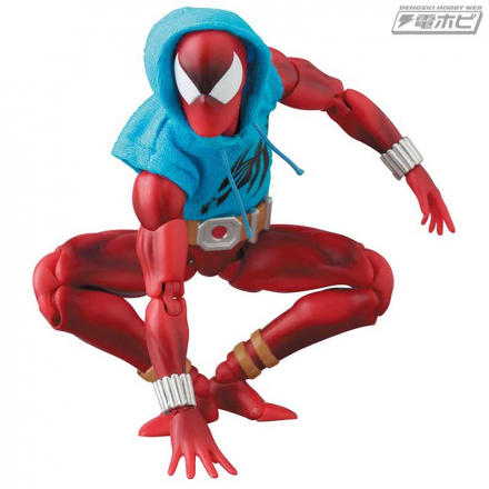 スカーレット・スパイダー」の可動フィギュア「MAFEX」が衣装や