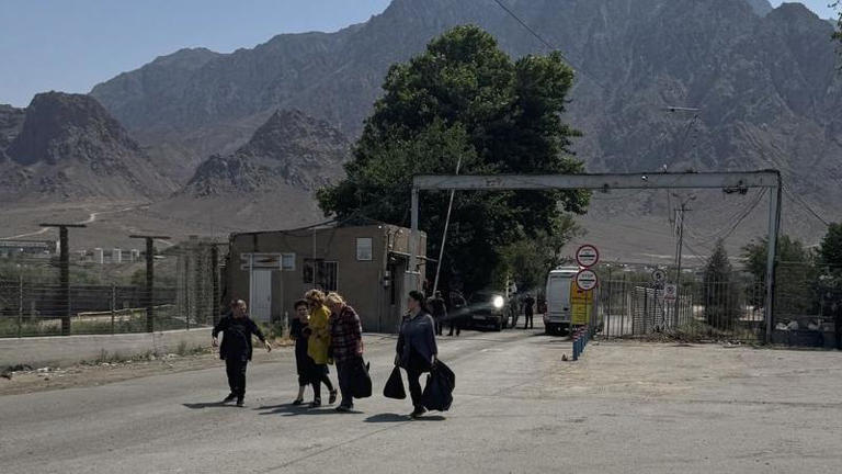 A steady stream of Iranians have fled on foot across the border into Armenia in recent days