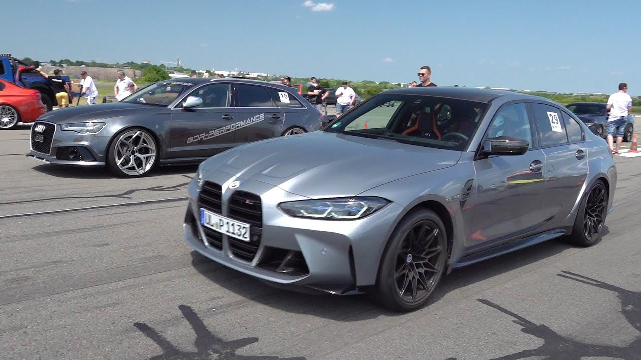BMW M3 G80 Competition vs 730HP Audi RS6 Avant GDR – AWD Super Sedan ...