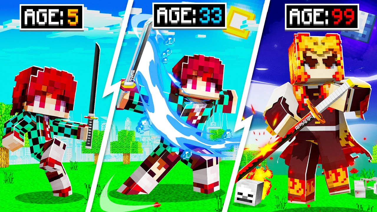 Evolving demon slayer powers into something unstoppable in Minecraft
