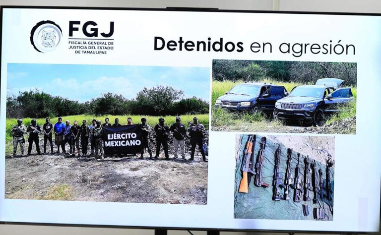Detenidos en Tamaulipas (24/06/2025). Foto: Especial