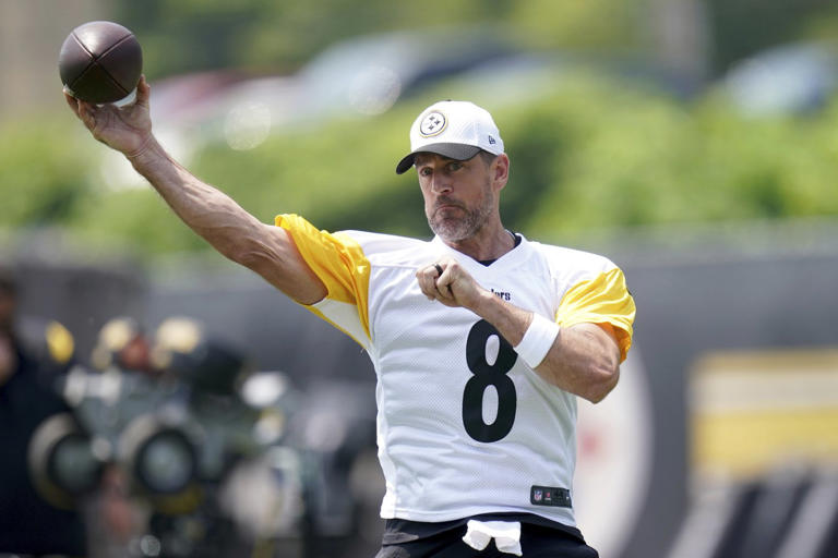Steelers QB Aaron Rodgers is #39 pretty sure #39 the 2025 season will be his