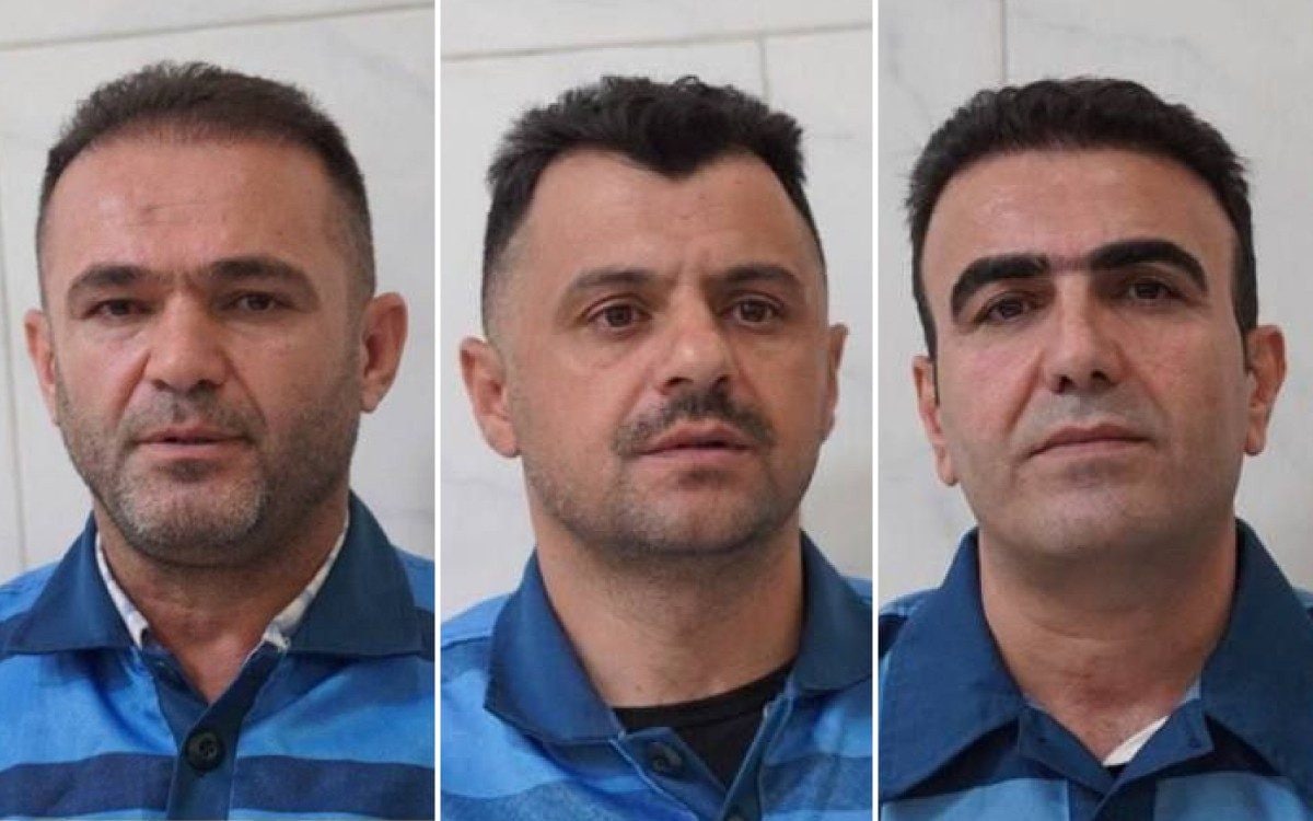 Idris Aali, Azad Shojaei and Rasoul Ahmad Rasoul were executed on Wednesday