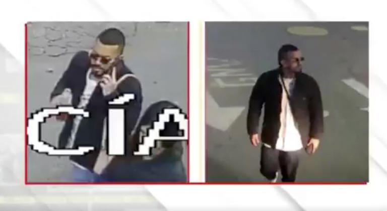 Al costado izquierdo, alias el Costeño tras arribar al barrio Modelia minutos antes del atentado. Al costado derecho, el mismo sujeto, el día de la reunión con alias el Hermano, el 4 de junio.