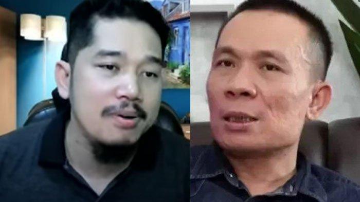 BANTAH - RIsmon Sianipar mengaku memfoto sendiri skripsi Jokowi yang ditudingnya banyak kejanggalan. Membantah pernyataan Josua Sinambela yang menyebut Rismon pakai datanya. (kolase tribunnews/youtube DF Talks)