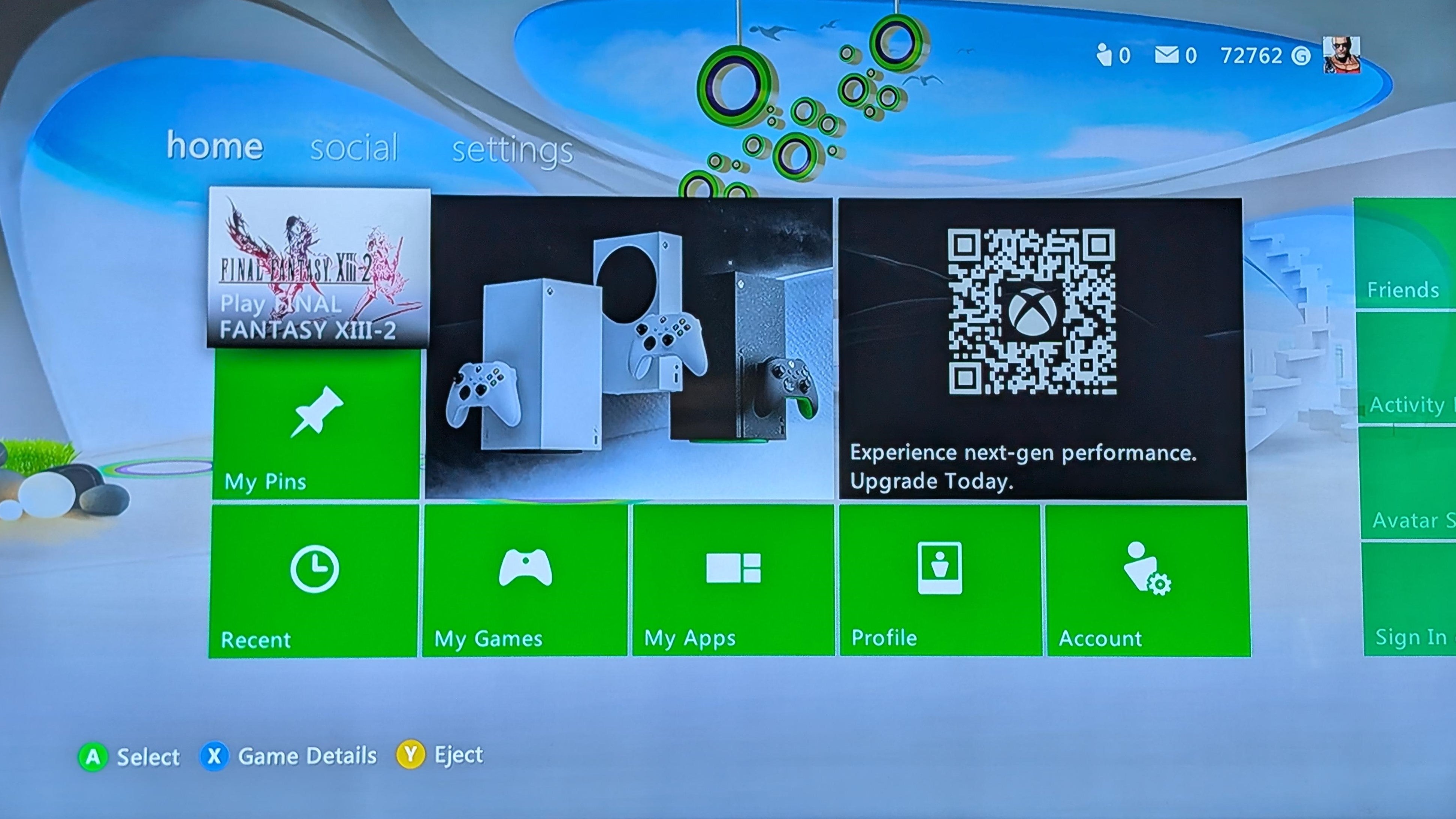Microsoft updates xbox 360 adds xbox series x s adverts