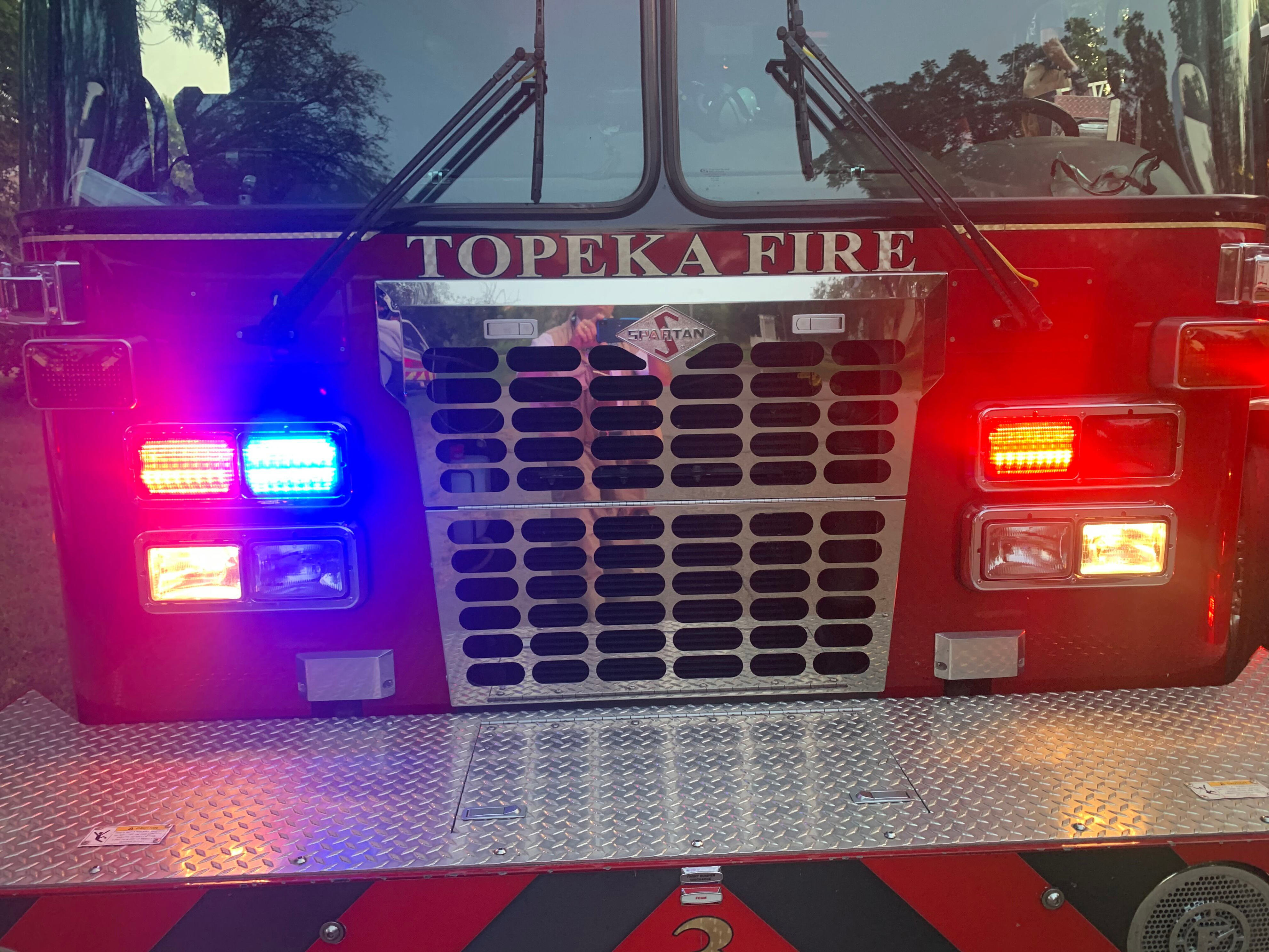 Crews respond to semi fire Tuesday along I-70 in East Topeka