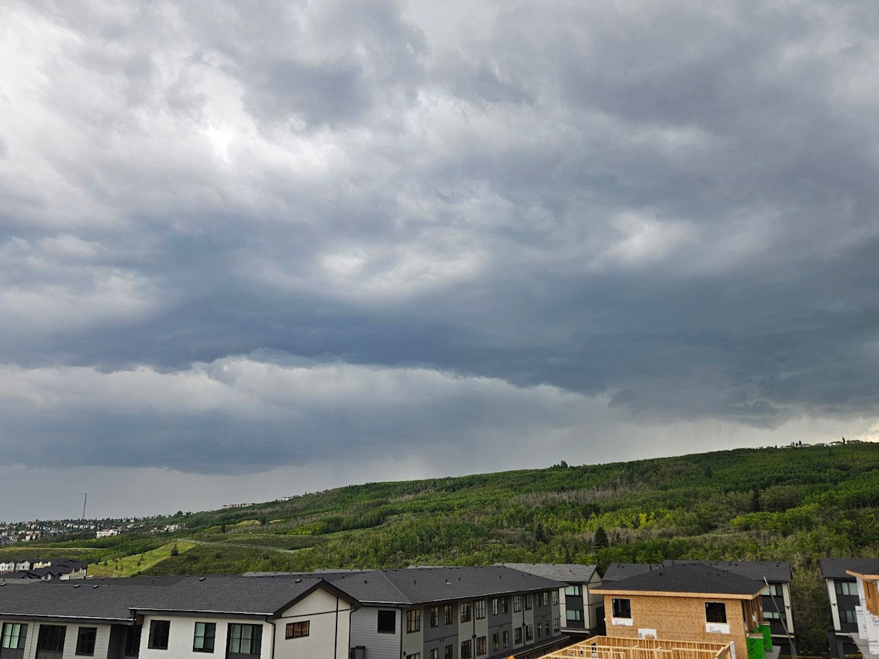Diminished thunderstorm risk pops up in Alberta again on Tuesday