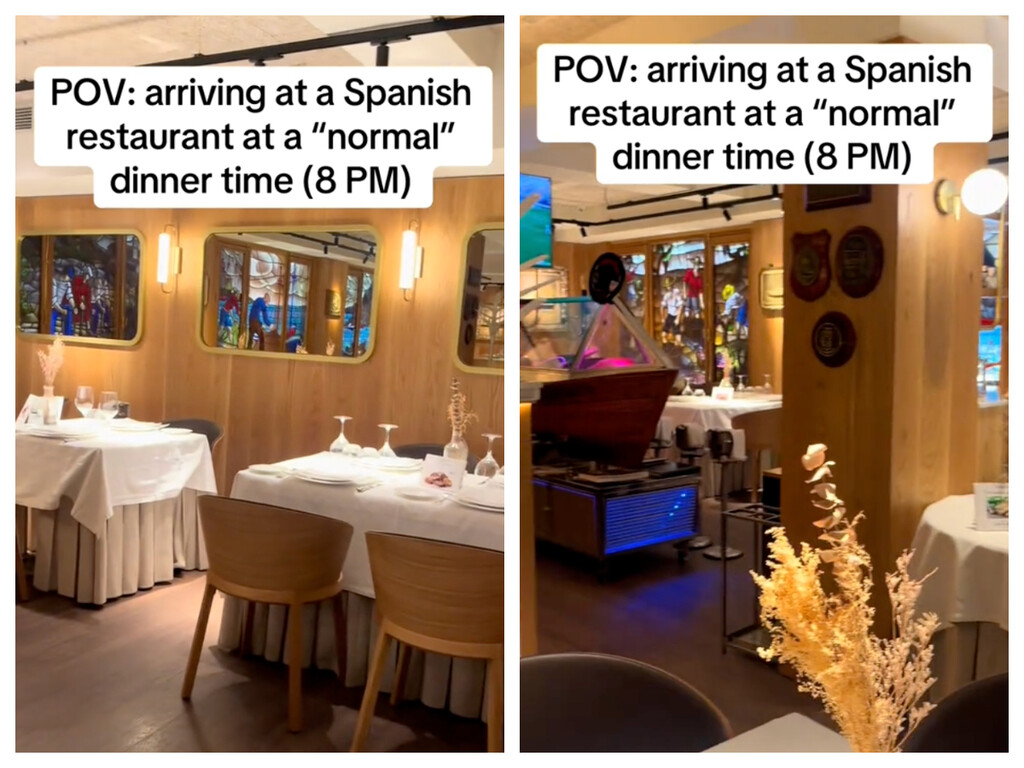 Restaurantes vacíos a la hora 