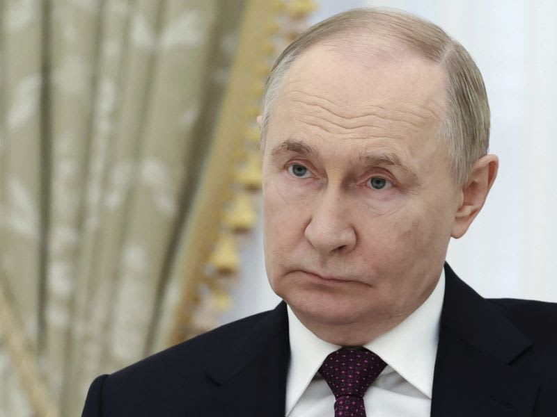 Wladimir Putin: Nato-Staaten wollen Millionen Minen an Russlands Grenze verlegen. ©picture alliance/dpa/Pool Sputnik Kremlin | Alexander Kazakov