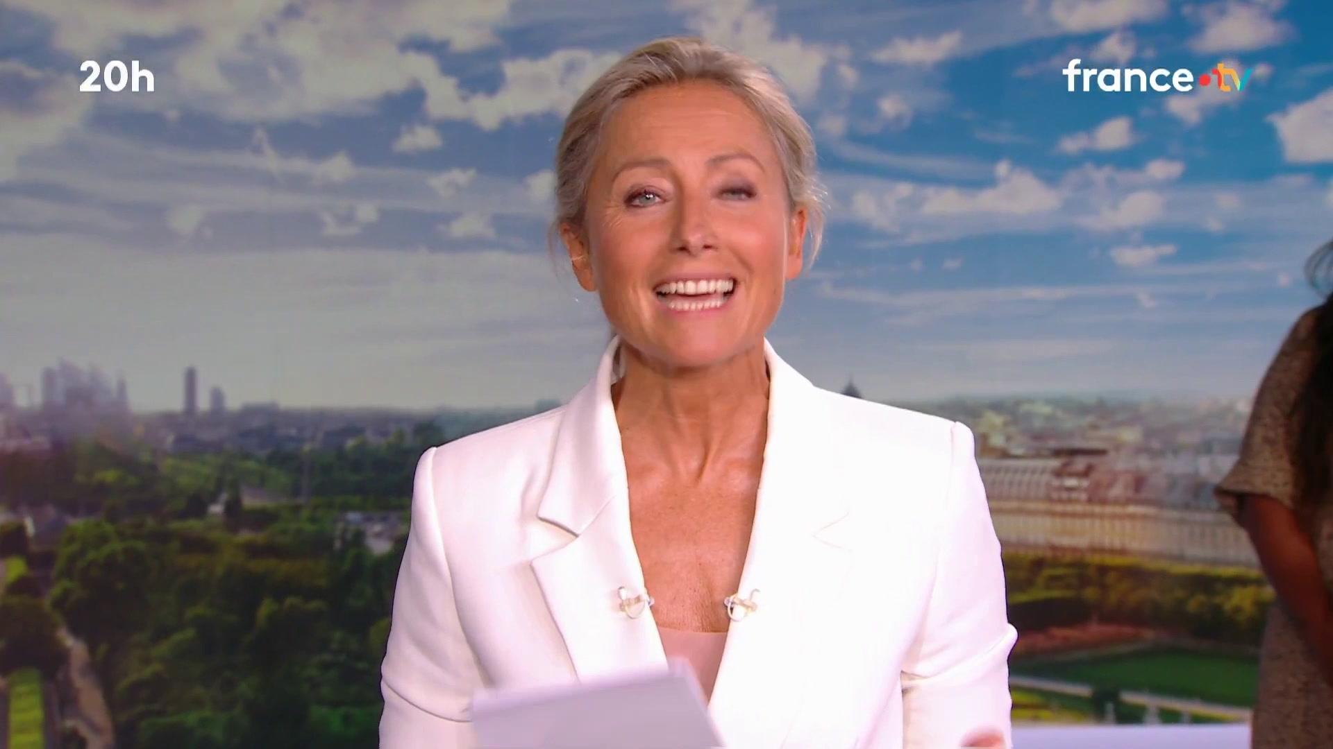 C'est le moment pour moi de dire merci» : les adieux d'Anne-Sophie Lapix au  «20 Heures» de France 2