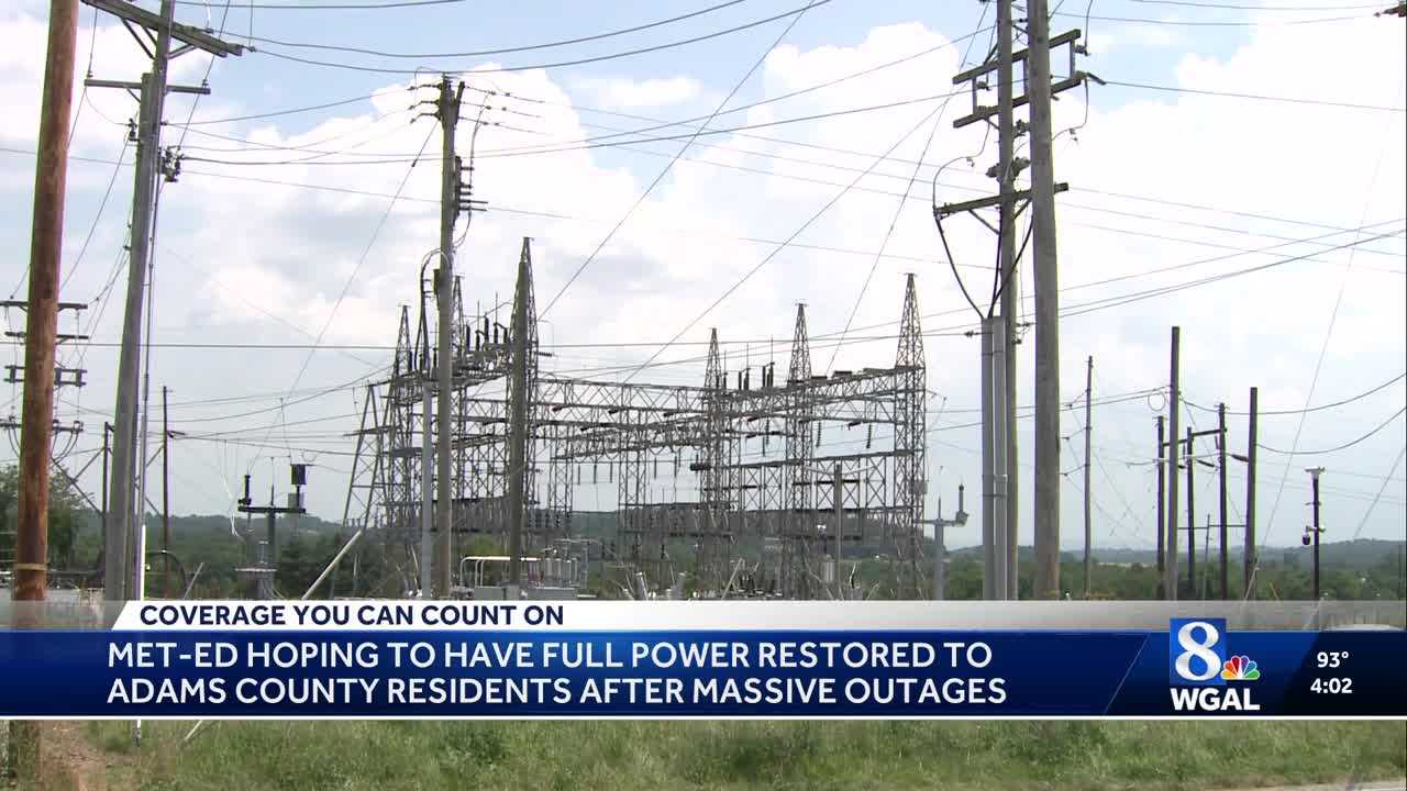 OUTAGE UPDATE | Nearly all power for Met-Ed customers has been restored, image size:1280x720