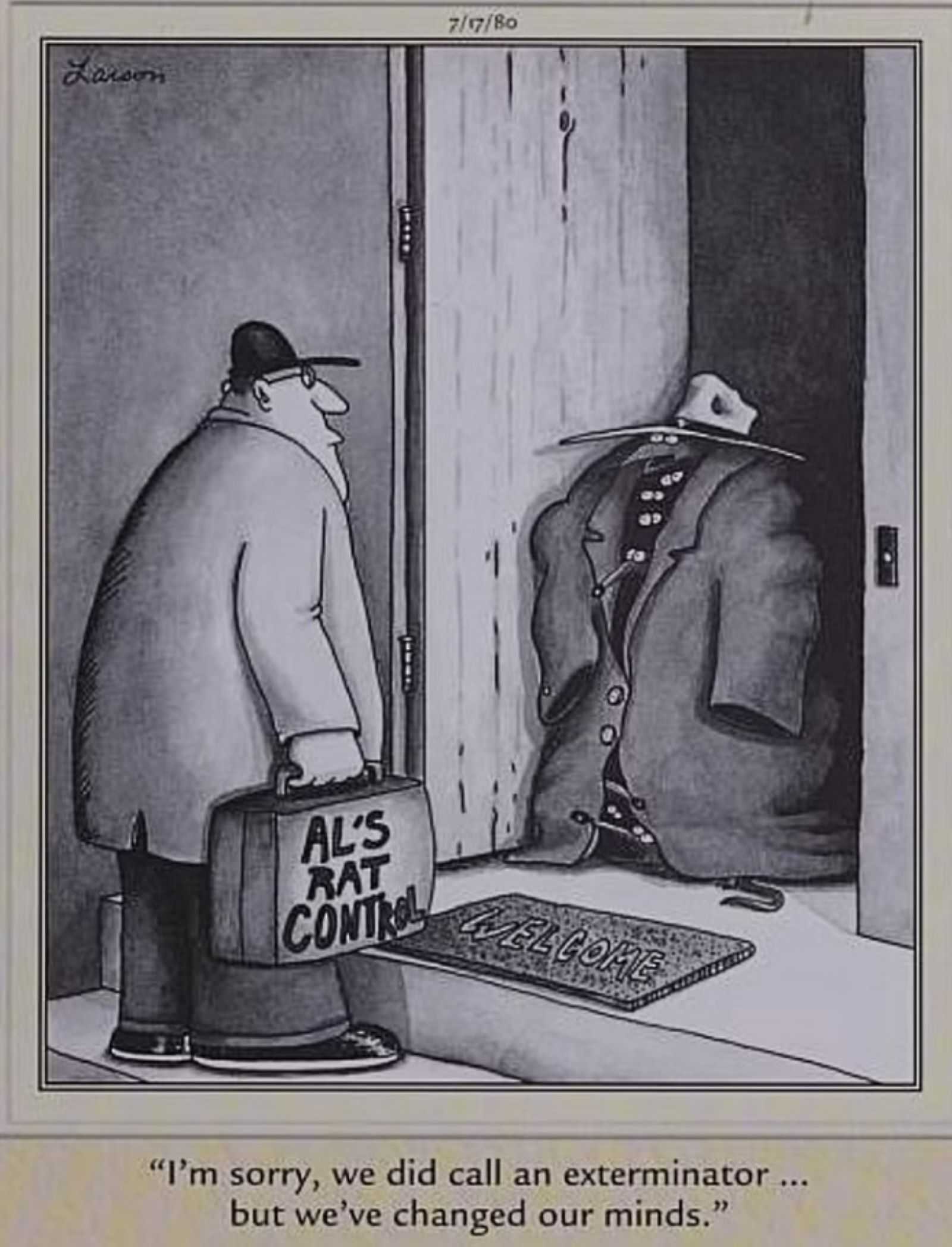 rats human dress up far side
