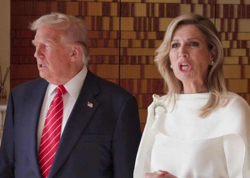 El polémico gesto de Máxima de Holanda hacia Donald Trump