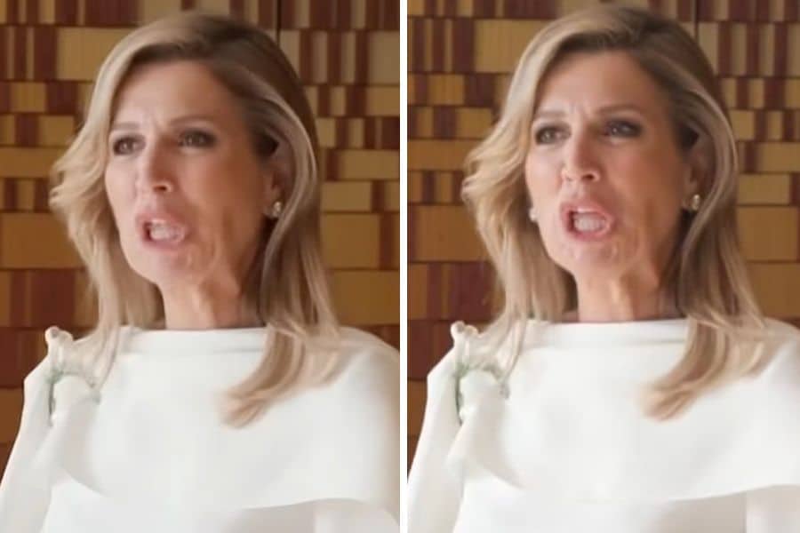 El polémico gesto de Máxima de Holanda hacia Donald Trump