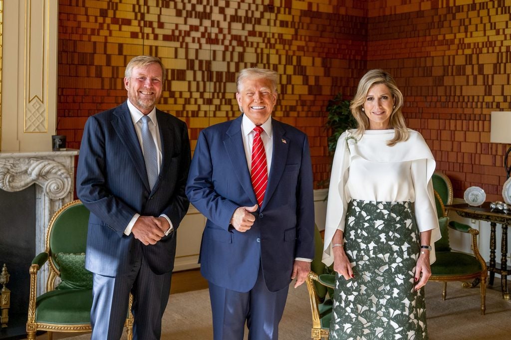 Donald Trump se encuentra con los Reyes de Holanda en el Palace Huis ten Bosch el 25 de junio de 2025
