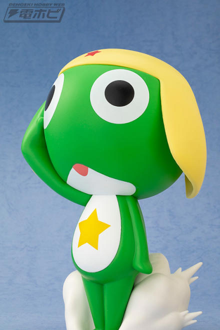 タママ二等兵 ソフビフィギュア フライドポテト付き ケロロ軍曹』より、「ケロロ軍曹」と「タママ二等兵」が