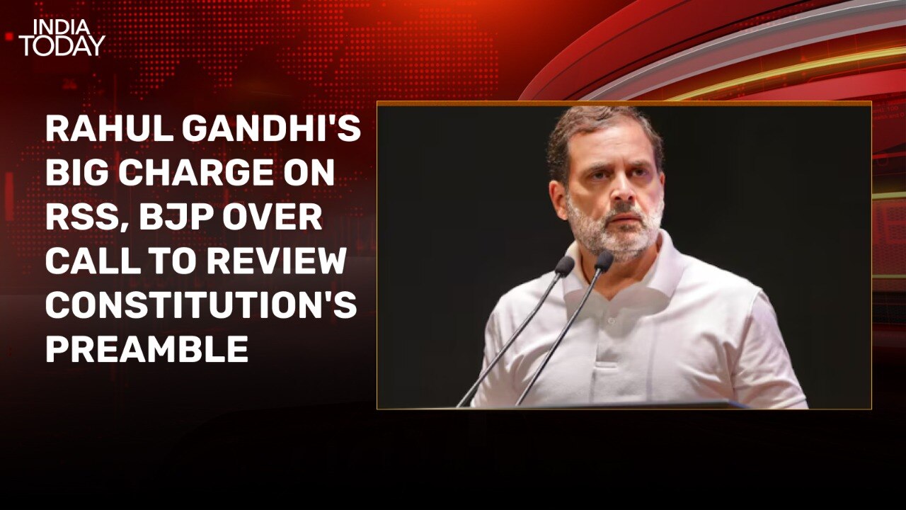 Rahul Gandhi Says Rss Bjp Want Manusmriti Not Constitution