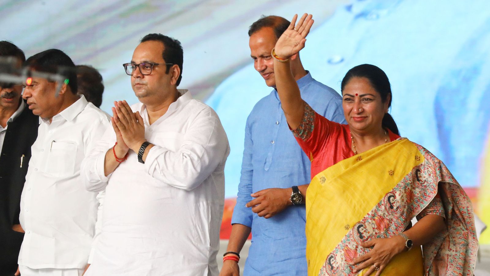 Delhi CM flags off 105 DEVI e-buses; AAP protests vehicle’s new ‘saffron’ colour over ‘Hindu’ sentiments