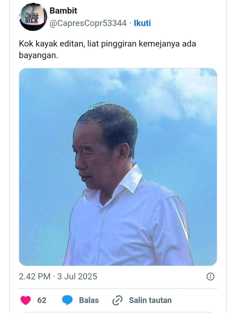 Dugaan foto Jokowi editan'
