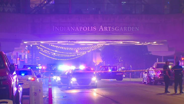 Vụ xả súng xảy ra tại tại thành phố Indianapolis, bang Indiana, Mỹ vào rạng sáng 5-7 theo giờ địa phương - Ảnh: WISHTV